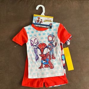 Spidey Amazing Friends cotton pajama set (2) BRAND NEW WITH TAGS